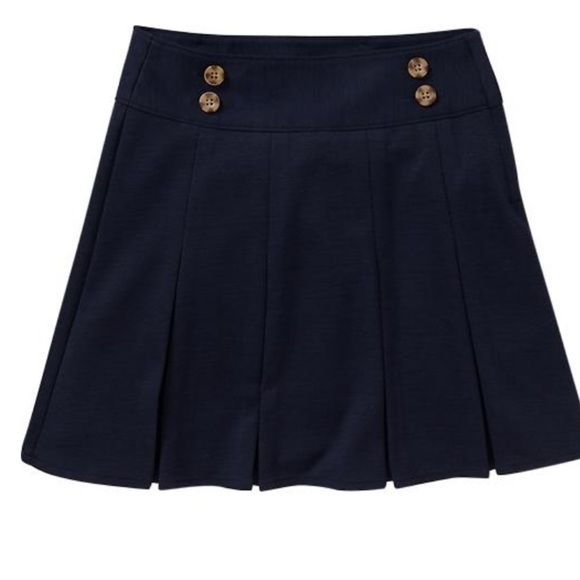 Old Navy Other - New! SKORT. Knit. Old Navy Girls Large Side Zip Navy Blue Dress Skort